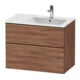 Duravit Waschtischunterschrank D-Neo 81x46,2cm, 1 Kast, B R, b geb/Nussb Nat-1