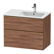 Duravit Waschtischunterschrank D-Neo 81x46,2cm, 1 Kast, B R, b geb/Nussb Nat