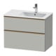 Duravit Waschtischunterschrank D-Neo 81x46,2cm, 1 Kast, B R, bron geb/grau ma-1