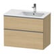 Duravit Waschtischunterschrank D-Neo 81x46,2cm, 1 Kast, B R, ES geb/Eiche Nat-1