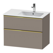 Duravit Waschtischunterschrank D-Neo 81x46,2cm, 1 Kast, B R, g pol/Basalt ma