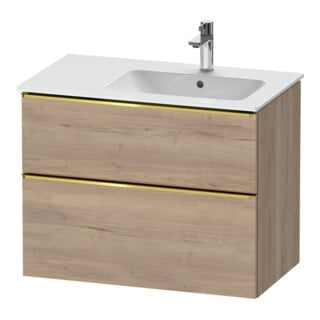 Duravit Waschtischunterschrank D-Neo 81x46,2cm, 1 Kast, B R, g pol/Ei marm.