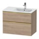 Duravit Waschtischunterschrank D-Neo 81x46,2cm, 1 Kast, B R, g pol/Ei marm.-1