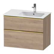 Duravit Waschtischunterschrank D-Neo 81x46,2cm, 1 Kast, B R, g pol/Ei marm.