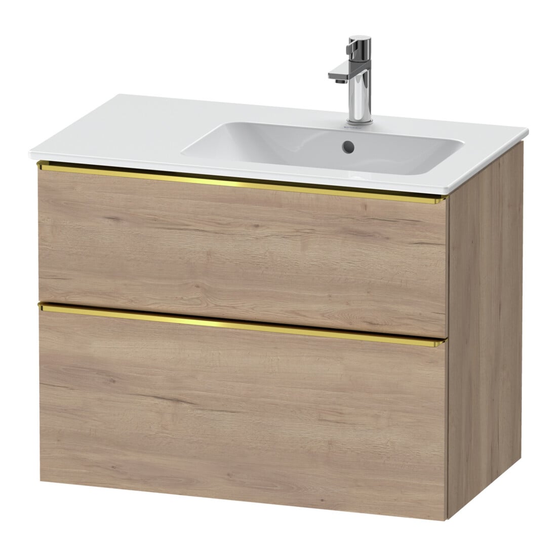Duravit Waschtischunterschrank D-Neo 81x46,2cm, 1 Kast, B R, g pol/Ei marm.