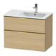 Duravit Waschtischunterschrank D-Neo 81x46,2cm, 1 Kast, B R, g pol/Eiche Nat-1
