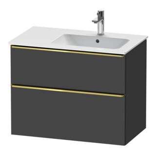 Duravit Waschtischunterschrank D-Neo 81x46,2cm, 1 Kast, B R, g pol/Graphit ma