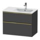 Duravit Waschtischunterschrank D-Neo 81x46,2cm, 1 Kast, B R, g pol/Graphit ma-1