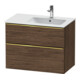 Duravit Waschtischunterschrank D-Neo 81x46,2cm, 1 Kast, B R, g pol/Nussb dkl.-1