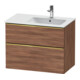 Duravit Waschtischunterschrank D-Neo 81x46,2cm, 1 Kast, B R, g pol/Nussb Nat-1
