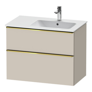 Duravit Waschtischunterschrank D-Neo 81x46,2cm, 1 Kast, B R, gol pol/Taupe ma