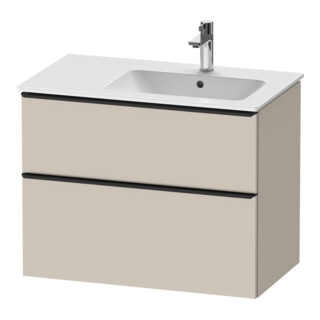 Duravit Waschtischunterschrank D-Neo 81x46,2cm, 1 Kast, B R, schwarz/Taupe ma