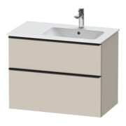 Duravit Waschtischunterschrank D-Neo 81x46,2cm, 1 Kast, B R, schwarz/Taupe ma-1
