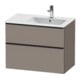 Duravit Waschtischunterschrank D-Neo 81x46,2cm, 1 Kast, B R, sw/Bas ma-1