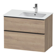 Duravit Waschtischunterschrank D-Neo 81x46,2cm, 1 Kast, B R, sw/Ei marm.