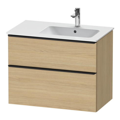 Duravit Waschtischunterschrank D-Neo 81x46,2cm, 1 Kast, B R, sw/Ei Nat