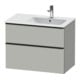 Duravit Waschtischunterschrank D-Neo 81x46,2cm, 1 Kast, B R, sw/gr ma-1