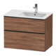 Duravit Waschtischunterschrank D-Neo 81x46,2cm, 1 Kast, B R, sw/Nuss Nat-1