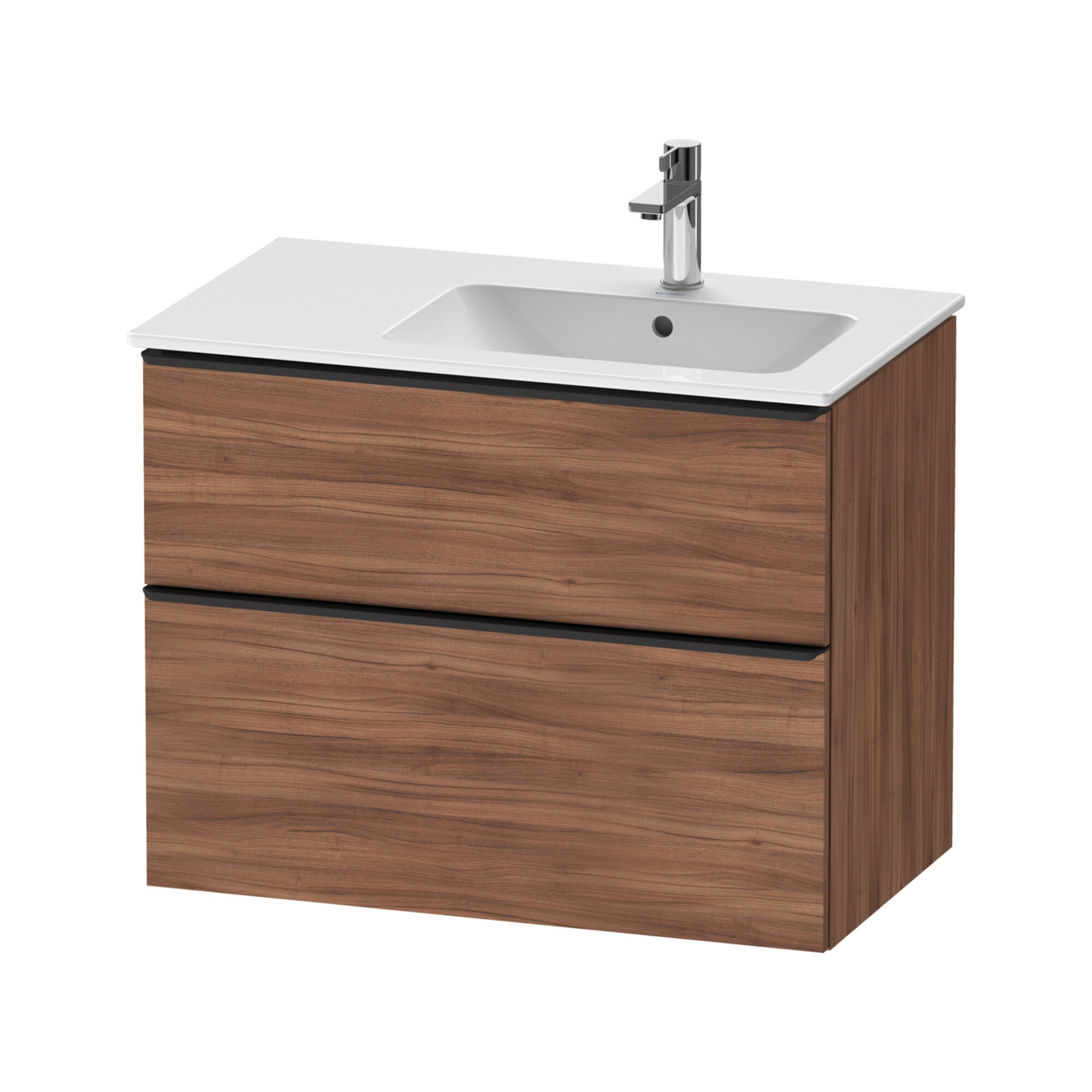 Duravit Waschtischunterschrank D-Neo 81x46,2cm, 1 Kast, B R, sw/Nuss Nat