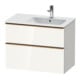 Duravit Waschtischunterschrank D-Neo 81x46,2cm, 1 Kast, B re, bron geb/we hgl-1