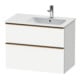 Duravit Waschtischunterschrank D-Neo 81x46,2cm, 1 Kast, B re, bron geb/we ma-1