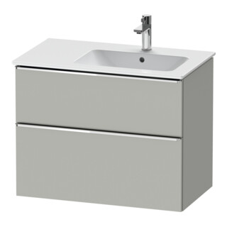 Duravit Waschtischunterschrank D-Neo 81x46,2cm, 1 Kast, B re, chr/Beton ma