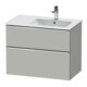 Duravit Waschtischunterschrank D-Neo 81x46,2cm, 1 Kast, B re, chr/Beton ma-1