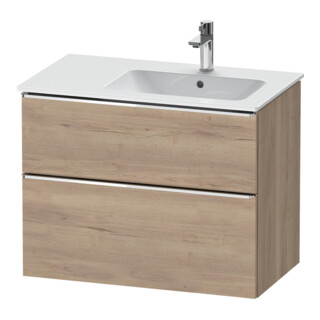 Duravit Waschtischunterschrank D-Neo 81x46,2cm, 1 Kast, B re, chr/Eiche marm.
