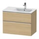 Duravit Waschtischunterschrank D-Neo 81x46,2cm, 1 Kast, B re, chr/Eiche Nat-1