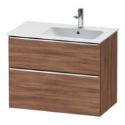 Duravit Waschtischunterschrank D-Neo 81x46,2cm, 1 Kast, B re, chr/Nussb Nat