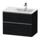 Duravit Waschtischunterschrank D-Neo 81x46,2cm, 1 Kast, B re, ES geb/Eiche sw-1