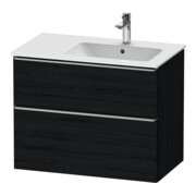 Duravit Waschtischunterschrank D-Neo 81x46,2cm, 1 Kast, B re, ES geb/Eiche sw
