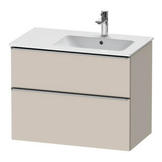 Duravit Waschtischunterschrank D-Neo 81x46,2cm, 1 Kast, B re, ES geb/Taupe ma