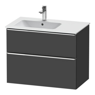 Duravit Waschtischunterschrank D-Neo 81x46,2cm, 1 Kast, Beck. li, chr/Grap ma