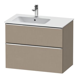 Duravit Waschtischunterschrank D-Neo 81x46,2cm, 1 Kast, Beck. li, chr/Leinen