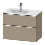 Duravit Waschtischunterschrank D-Neo 81x46,2cm, 1 Kast, Beck. li, chr/Leinen