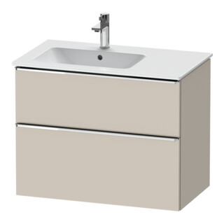 Duravit Waschtischunterschrank D-Neo 81x46,2cm, 1 Kast, Beck. li, chr/Taup ma