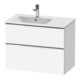 Duravit Waschtischunterschrank D-Neo 81x46,2cm, 1 Kast, Beck. li, chr/we ma-1