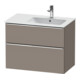 Duravit Waschtischunterschrank D-Neo 81x46,2cm, 1 Kast, Beck. re, ch/Bas ma-1