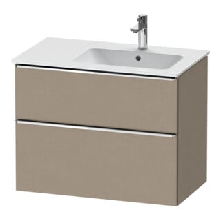 Duravit Waschtischunterschrank D-Neo 81x46,2cm, 1 Kast, Beck. re, chr/Leinen
