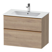 Duravit Waschtischunterschrank D-Neo 81x46,2cm, b geb/Ei ma, 1 Kast, 1 Ausz.