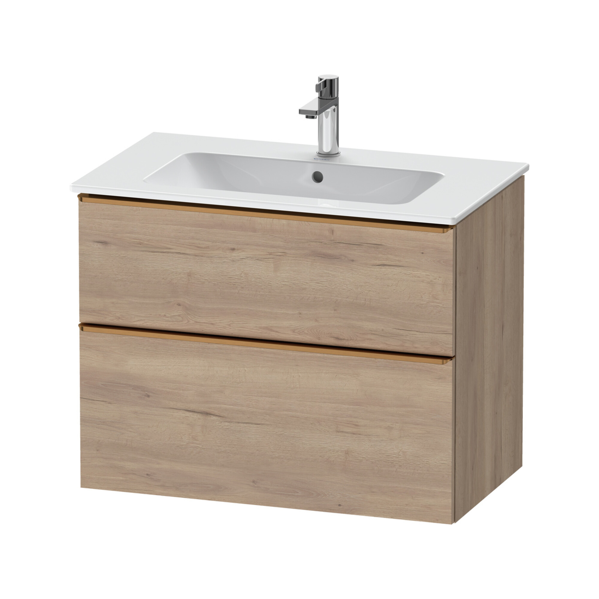 Duravit Waschtischunterschrank D-Neo 81x46,2cm, b geb/Ei ma, 1 Kast, 1 Ausz.