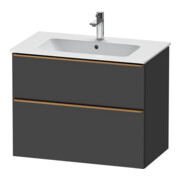 Duravit Waschtischunterschrank D-Neo 81x46,2cm, b geb/Gra m, 1 Kast, 1 Ausz.