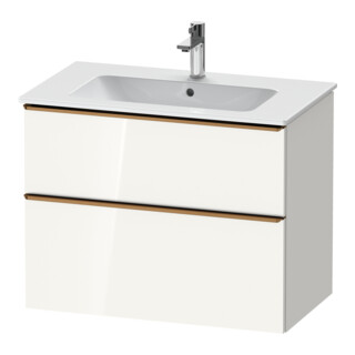 Duravit Waschtischunterschrank D-Neo 81x46,2cm, b geb/w g, 1 Schubk., 1 Ausz.