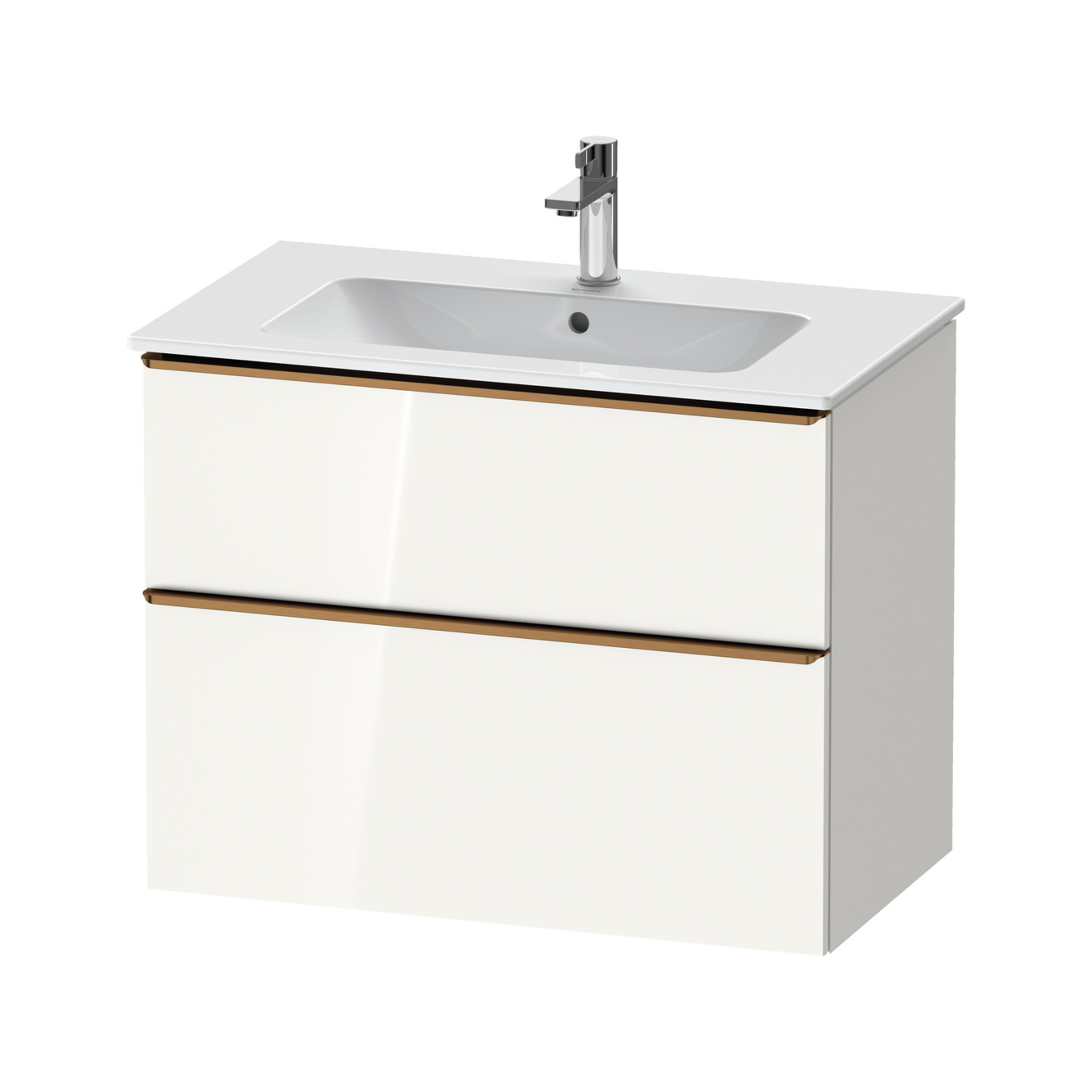 Duravit Waschtischunterschrank D-Neo 81x46,2cm, b geb/w g, 1 Schubk., 1 Ausz.