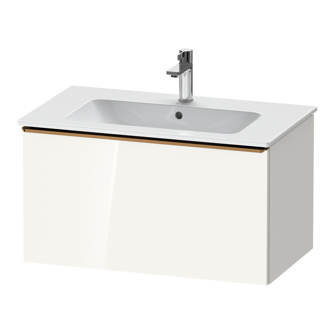 Duravit Waschtischunterschrank D-Neo 81x46,2cm, b geb/we hgl, 1 Ausz., wandhängend