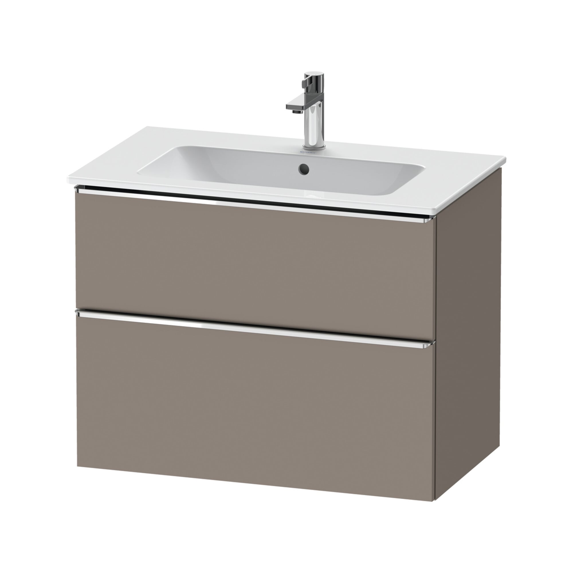 Duravit Waschtischunterschrank D-Neo 81x46,2cm, ch/Bas ma, 1 Schubk., 1 Ausz.