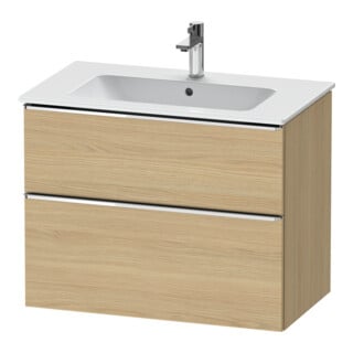 Duravit Waschtischunterschrank D-Neo 81x46,2cm, ch/Ei Nat, 1 Schubk., 1 Ausz.