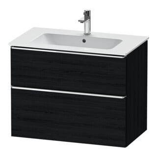 Duravit Waschtischunterschrank D-Neo 81x46,2cm, ch/Ei sw, 1 Schubk., 1 Ausz.