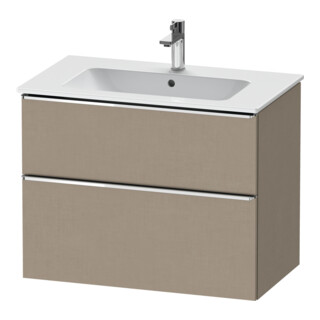 Duravit Waschtischunterschrank D-Neo 81x46,2cm, ch/Lein, 1 Schubk., 1 Ausz.